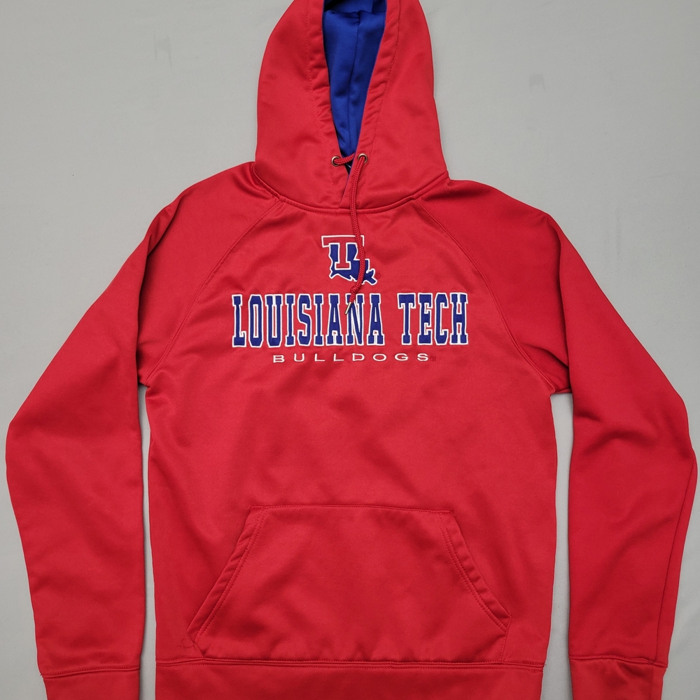 Colosseum Athletics NCAA Louisiana Tech Bulldogs Hoodie Men's Small Red